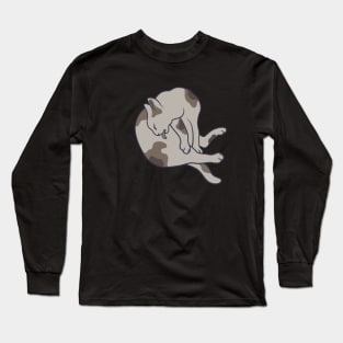 Keep it clean – this is all the cat mean (pose 3) Long Sleeve T-Shirt